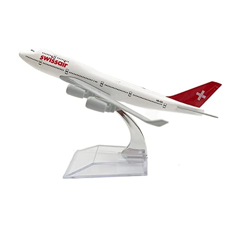 Modelo de avión Airbus B747 de 16cm con soporte para coleccionistas