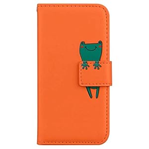 Skyhewen Samsung A22 5G Lederhülle Orange