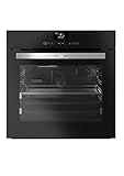 12 Heizarten GRUNDIG GEBM 45012 B Backofen/animiertes LC-Display mit Sensortasten/ 12 Heizarten/katalytische Rückwand/Excellent Clean Glas-Innentür/Antihaft-Backblech/ 2-fach Teleskopauszug