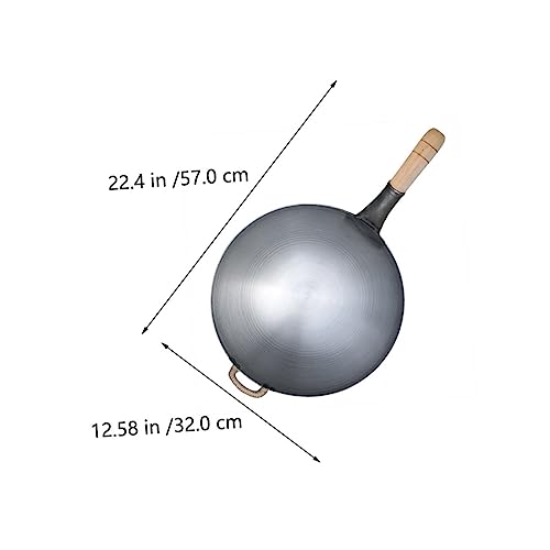 Wok de hierro con mango de madera Magiclulu miniatura 7