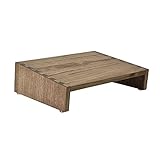 Kirigen Wood Under-Desk Foot Rest with Hight Adjustment -Portable Ergonomic Footrest Support Improves Posture and Circulation - Desk Foot Stool Elevate Foot Leg Wooden Dark Brown,TT-DBR