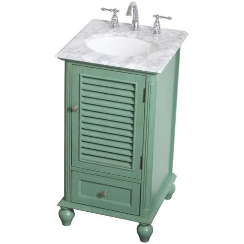 19 Inch Single Bathroom Vanity in Vintage Mint, 714591