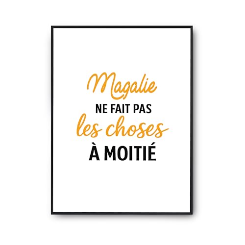 Affiche Magalie poster humour imprimé en France pour décoration salon