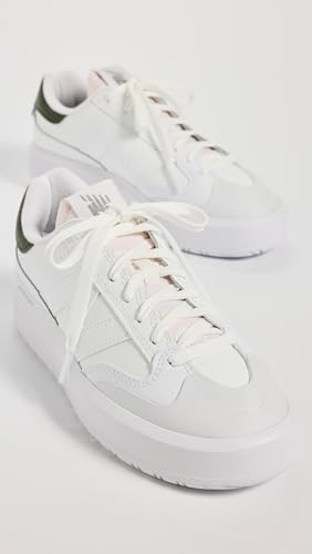New Balance New Balance Women's CT302 Court Sneaker, White/Kombu/Shadow Grey, 9.5 Medium US