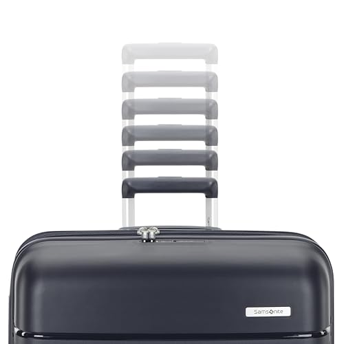 Image of Samsonite Elevation Plus - Carry-On Hardside Luggage - Scratch Resistant Polypropylene Shell, RightHeight Adjustable Handle, Integrated AirTag Holder, TSA Lock, WetPak Compartment - Midnight Blue