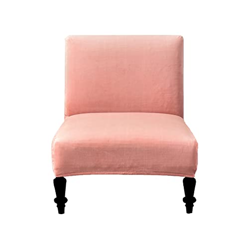Image of Eco-Ancheng Armless Chair Slipcover Removable Armless Accent Chairs Covers Washable Armless Slipper Chair Slipcover Printed Armless Chair Furniture Protector Covers for Living Dining Room Hotel