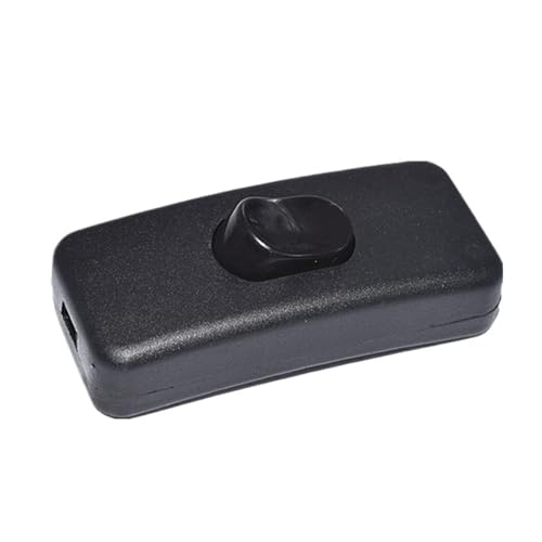 Interruptor de cable en línea KCD1-112 para lámpara de mesa 110-250V juego de 5 unidades