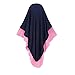 LISfsa Muslim Islamic Baby Girls' Ramadan Abaya with Hijab Full Length Clothes Burka Maxi Little Kid Toddler Baby Girl Dresses, Pink B, 5-6 Years