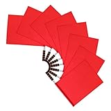 Abaodam 8 Stück Teiliges Rote Sicherheits Handflaggen aus Edelstahl für Sportveranstaltungen Vielseitige Verkehrsleit und Signalfahnen für Leichtathletik Fußball und Bahnverkehr