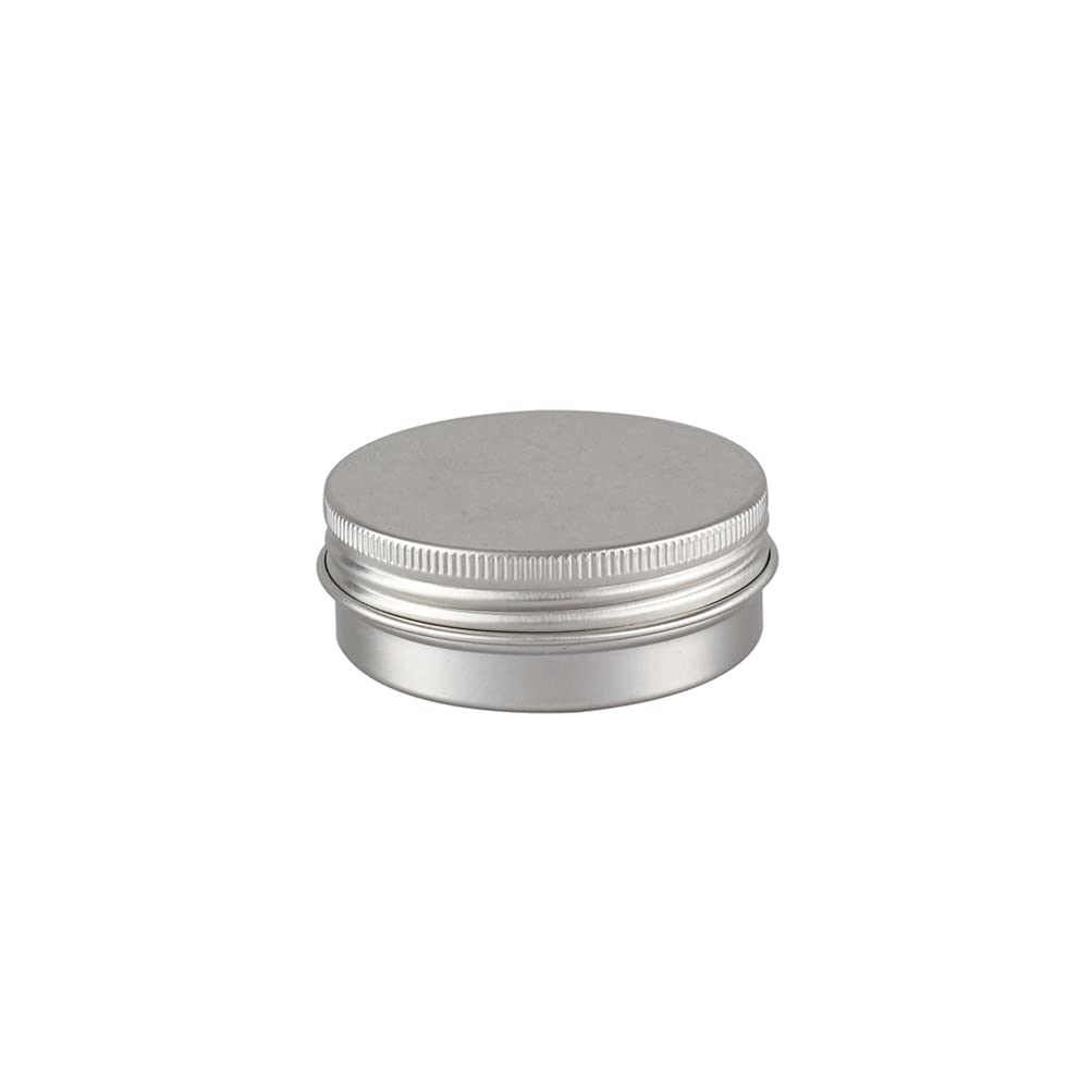10 Piezas Tarros de Aluminio con Tapa Rosca 40ml, Plata Tarros de Aluminio Vacíos Redondo para Contenedor De Cosméticos Cremas Caja de almacenaje con 5 Espátula y 1 Etiqueta — view 3