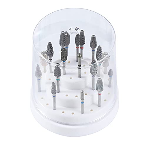 Organizador de brocas para arte de uñas, 48 agujeros, caja de almacenamiento, soporte para exhibición, accesorios de manicura, herramientas de disponible en Yaxa Peru