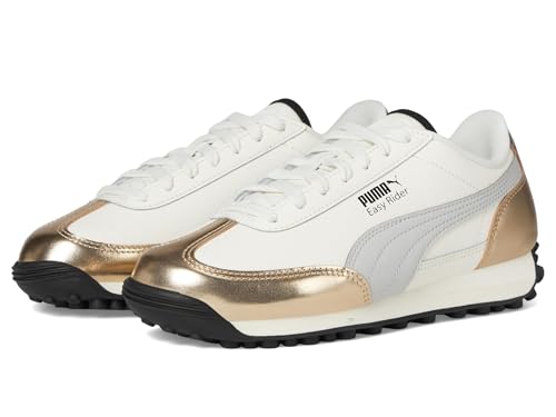 PUMA - - Junioren Easy Rider Mixed Metals Schuhe, Kolorit Warm White/Gold/Glacial Gray/Bla, GröÃŸe: 37.5 EU