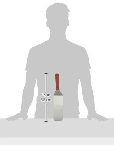 Commercial Grade Stainless Steel Spatula with Riveted Handle, 2-Piece Set