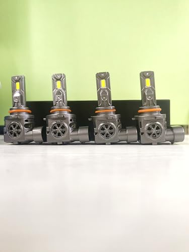 Termitor 9005 9006 Bulbs Combo, 100,000LM 1200% Ultra Bright, True 1:1 Mini Halogen Size, Plug and Play No Adapter, HB3 HB4 Fog Light Conversion Kits, 85000+ Hours Lifespan, Pack of 4