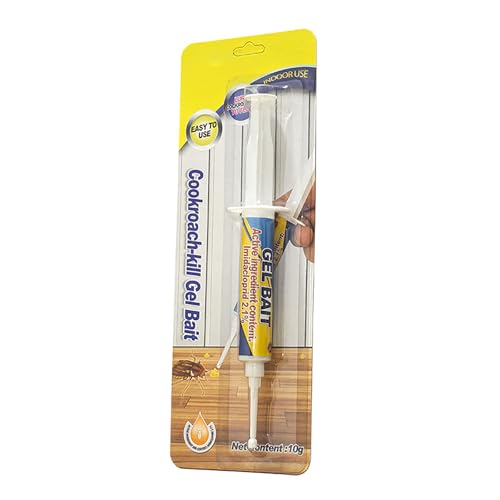 Cebo Profesional Potente Anticucarachas Gel,Cebo para Cucaracha,Gel para Eliminar Cucaracha,Elimina Cucaracha Rápidamente,Trampas para Cucarachas