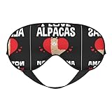 Fácil de ajustar: la correa elástica con hebilla de la máscara facial I Love Alpaca se puede ajustar fácilmente a tu gusto. Se adapta perfectamente a tu cabeza para garantizar una noche maravillosa