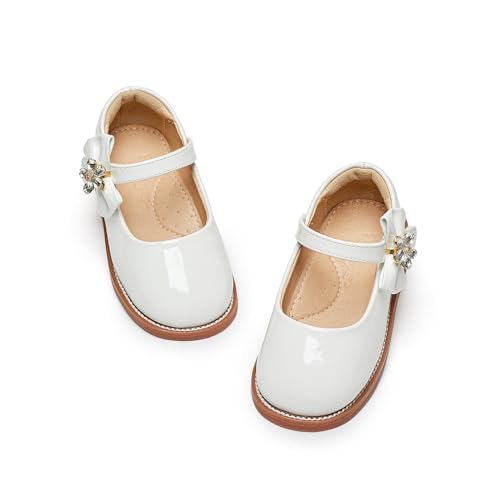 Image of Flaryzone Toddler Little Girl Mary Jane School Uniform Oxfords Flat Dress Shoes