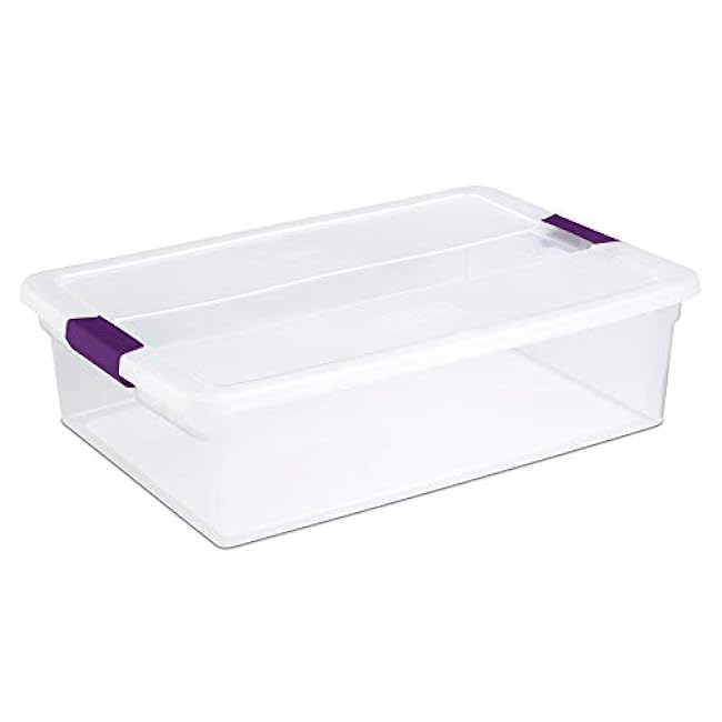 STERILITE 17551706 32-Quart Clear View Latch Box (Pack of 1)