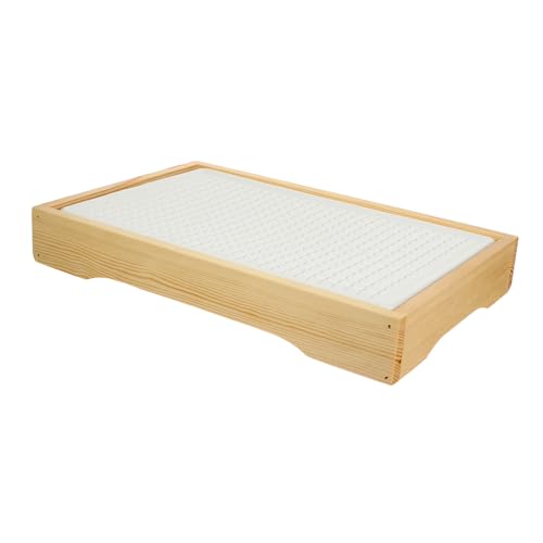 KICHOUSE 1 Juego Hielo Fresco Frío Bandeja De Enfriamiento De Alimentos Sushi Acuerdo Para Plato Fuente De Servir Refrigerada Placa De Enfriamiento Bambú