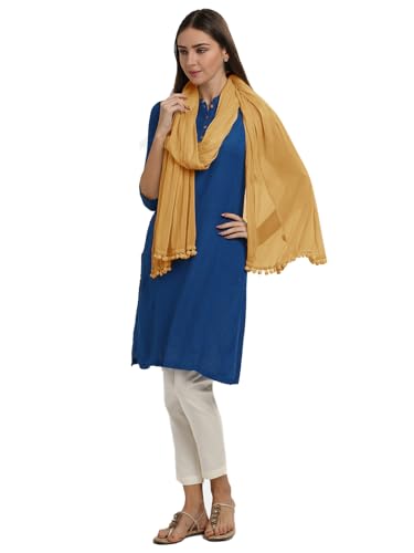 Image of Morrio Chiffon Solid Dupatta For Women