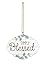 P. Graham Dunn Simply Blessed Greenery Whitewash Look 4 x 3 Wood Hanging Car Dangle Charm
