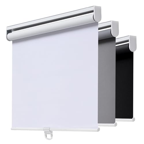 Image of AOSKY Blackout Cordless Roller Shade for Indoor Windows, 18 inchW x 72 inchH, White