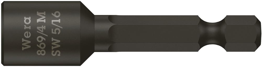 Zestaw końcówek wymiennych klucza nasadowego 1/4" z magnesem, 8-cz. Wera