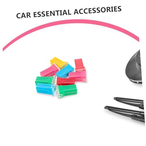 10 fusibles de auto con base larga para instalación y reemplazo compatible con varios vehículos miniatura 3