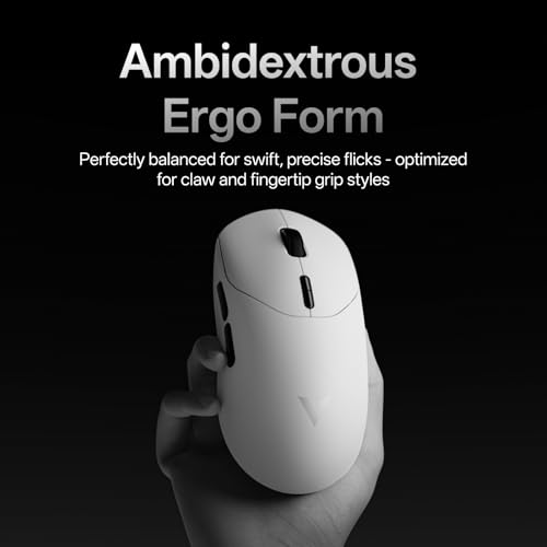 Image of Rapoo VT2 MAX Wireless Gaming Mouse, True 8K Wireless Polling Rate, 53g Lightweight, Up to 750 Hr Battery, Nordic nRF54L15 MCU, 120-Million Optical Switch, 10 Programmable Buttons, Macro Enabled