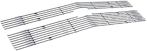 APS Compatible with Chevy Silverado 1500 2014-2015 Main Upper Stainless Steel Chrome Billet Grille Grill Insert S18-A05956C