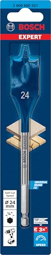 Bosch 1x EXPERT Self Cut Speed Flachfräsbohrer (für Weichholz, Spanplatte, Ø 24,00 mm, Professional Zubehör Bohrmaschine/Schrauber)