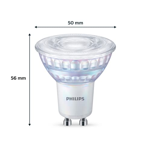 Philips LED Classic WarmGlow GU10 Lampe ersetzt 50W, 6-er Pack, warmweißes Licht 2200-2700 K, 345 lm, Reflektor, dimmbar – Bild 4
