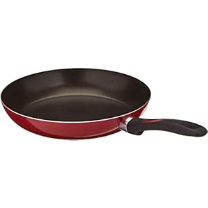 Mirro A79607 Get A Grip Aluminum Nonstick Fry Pan Cookware, 12-Inch, Red –