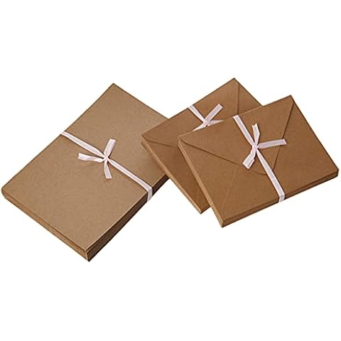 Papermania A6 Recycled Kraft Blank Card and Envelope, Pack of 50 Cover