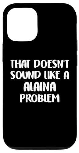 ALAINA Personalized Cute Flower Girls ALAINA Name スマホケース iPhone 12/12 Pro 用