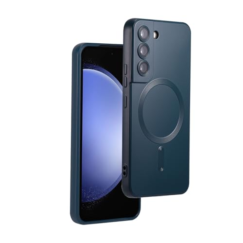 Image of Magnetic Case for Samsung Galaxy S22 Plus, Soft Silicone Slim Fit Anti-Scratch Case with Camera Protection, Compatible with MagSafe, Green