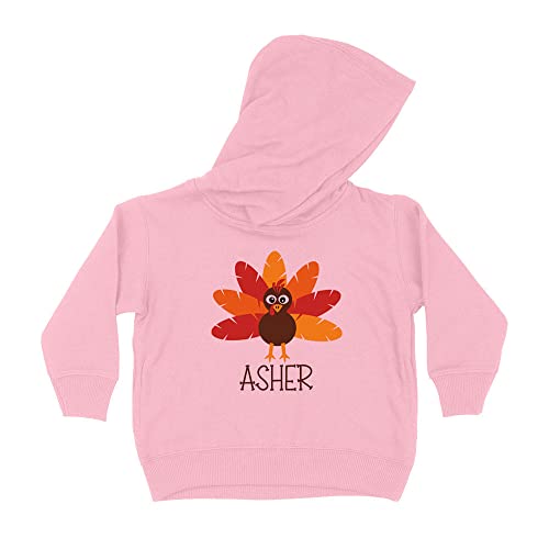 Turkey Asher Kids Hoodie Sweatshirt Toddler 2T Light Pink