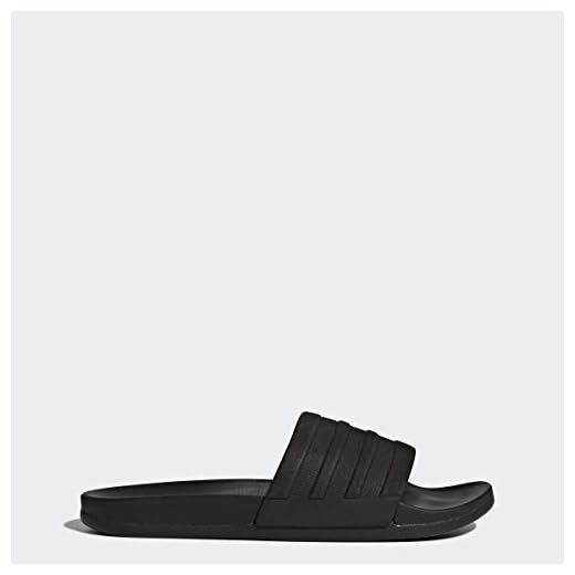 adidas Men's Adilette Comfort Slide Sandals, Black/Black, 13