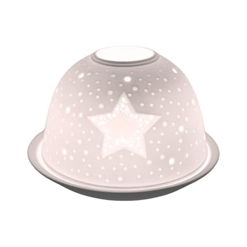 NOV8E Nordic Star Porcelain Tea Light Holders Cover