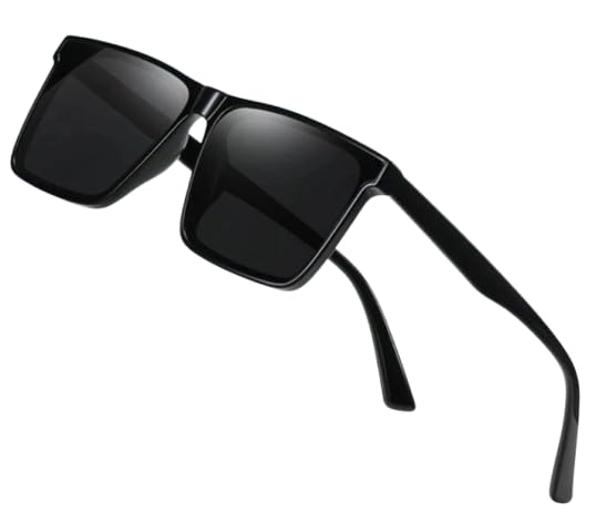 Image of Unisex Stylish Round Sunglasses | TAC Polarized Lens | 100% UV Protection | Men & Women Driving Bikes, Outdoor Sports, Hiking & Travel Eyewear (black sunglass)
