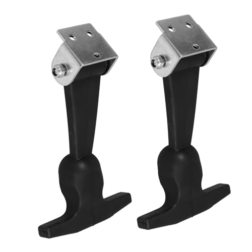 HOLIDYOYO Flexible T-Handle Hasp Latch Black for Boat Hatch Car Hood Toolbox Marine Latches Easy Install
