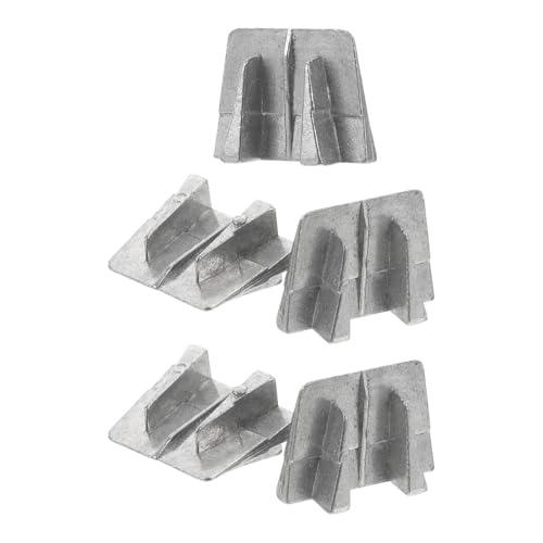 DECOMELODY Lot de 5 Coins en Aluminium pour Manche de Marteau et Hache Cale Métallique Conique Solide Accessoires D’Installation Renforçant la Fixation Outil de Réparation pour Usage