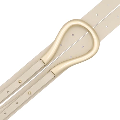 AIBEARTY Women PU Leather Waist Belt Horseshoe Buckle Large U-Shaped Adjustable Waist Cincher for Dresses Suits Coats4