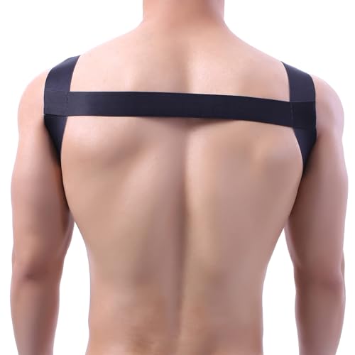 QiaTi Mens Harness Belt Man Body Chest Elastic Strap Shoulder Halter Strong Costume for Men2