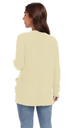 Image of GRECERELLE Womens Long Sleeve Lightweight Open Front V-Neck Casual Cardigan Sweaters Outerwear with Pockets 2025, S-2XL