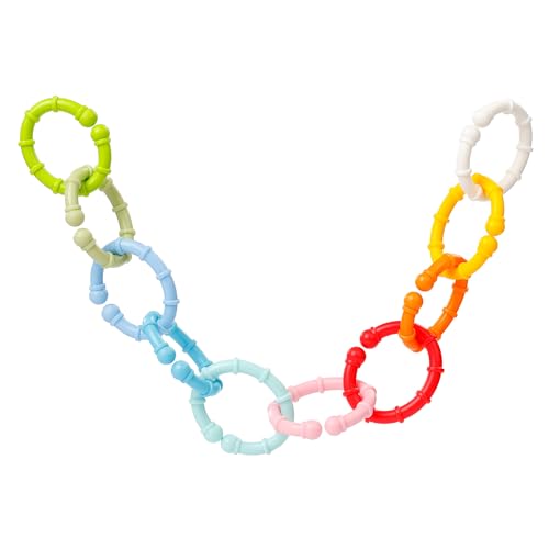 Fehn Juego De 10 Anillos De Fijación - Ganchos De Fijación Para Sillas De Bebé, Parques Y Cunas - Cadena Para Cochecitos Para Casa Y Fuera De Casa - Para Bebés Y Niños Pequeños A Partir De 0 Meses