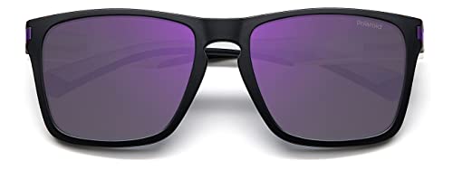 Polaroid PLD 2139/S Matte Black/Violet 56/18/140 unisex Sunglasses4