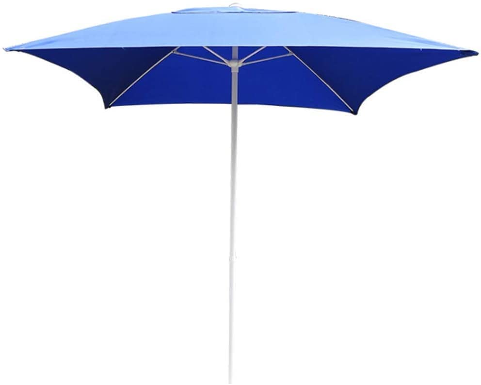 Sombrilla de Playa Sombrilla portátil cuadrada de 2,0 m para exteriores, sombrilla con dosel, plegable, compacta, protección UV para balcón, terraza, jardín, sombrilla al aire libre, refugio para somb