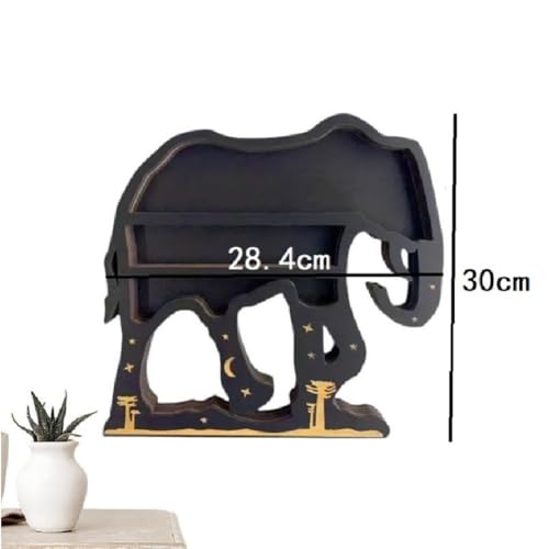 Support mural en bois éléphant : rangez vos cristaux sans encombrer