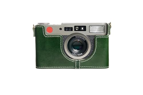 Housse Leica CM Zoom cuir véritable vert pour éviter les rayures